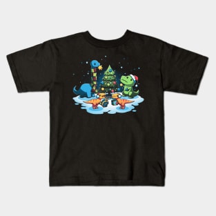 A Very Dino Christmas Kids T-Shirt